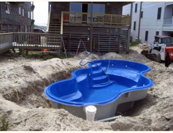 Outer Banks Pool Installation